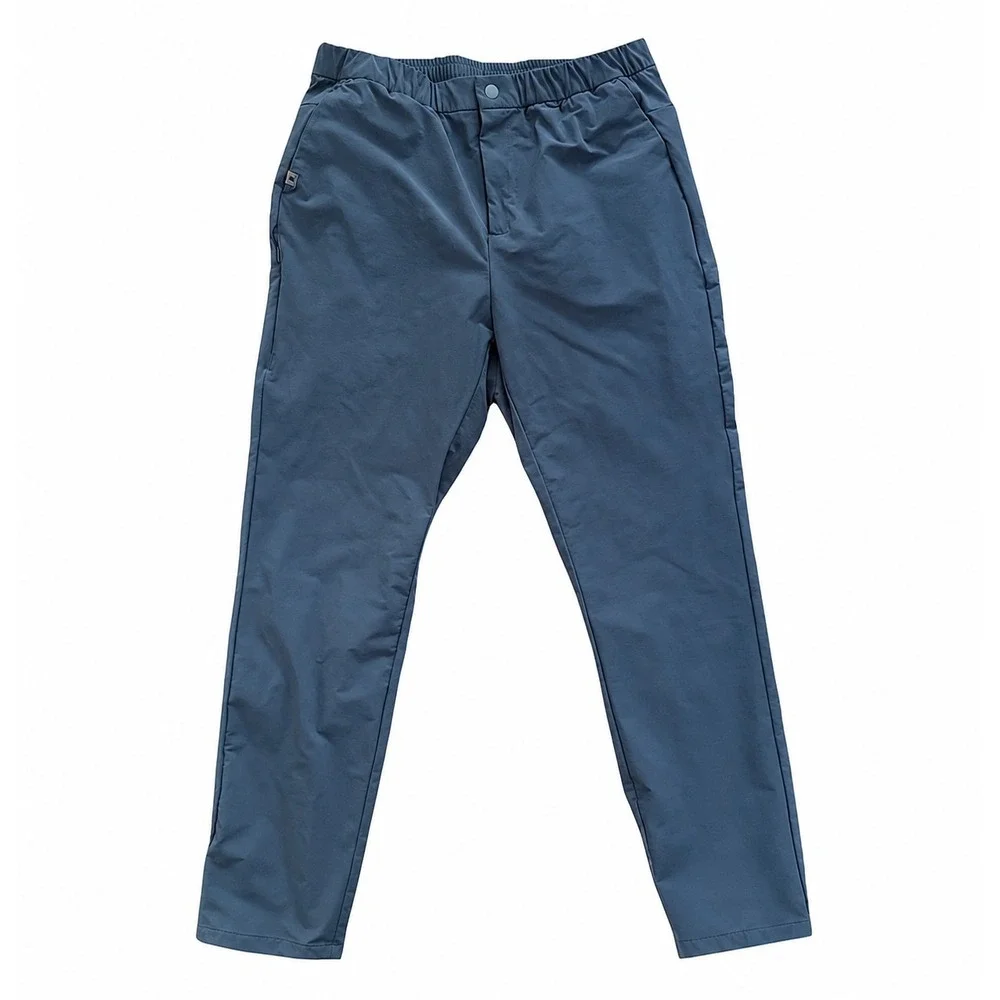 FIGS Pro Scrub Pants Men Medium Navy Blue Zip Fly Stretch Nylon Hybrid Pockets
